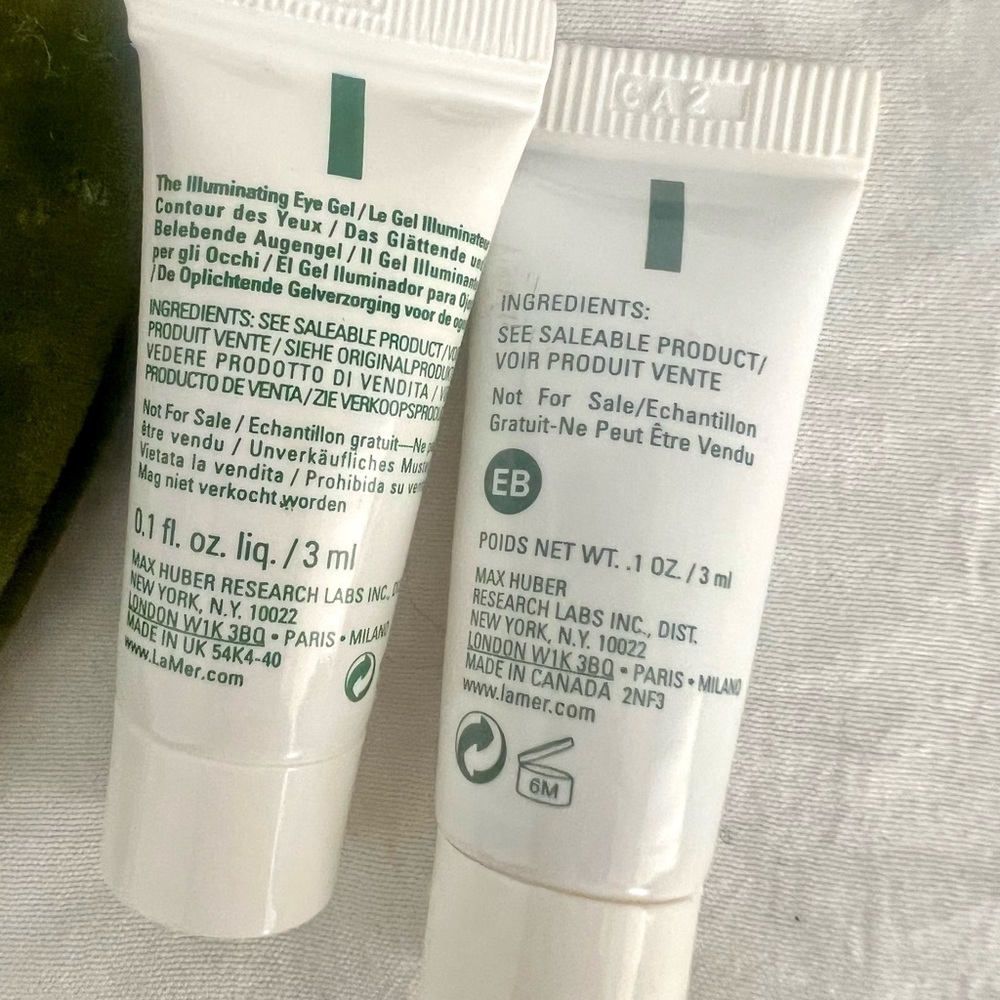 👑✅PRICE FIRM La Mer 6 item package set with Cosmetic bag and Green Velour Pouch - Picture 8 of 16